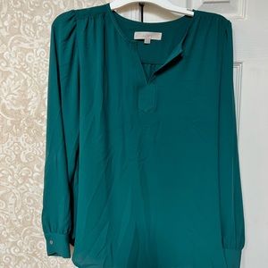 Loft Kelly Green Blouse